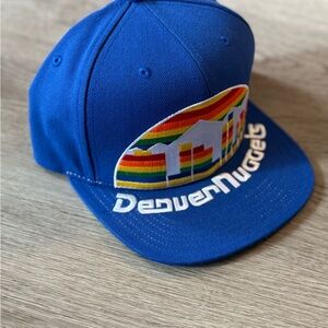 Rare Mitchell & Ness Denver Nuggets Nostalgia Co SnapBack Hat with Rare Logo
